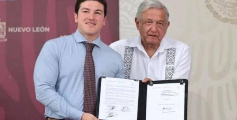 Amlo Y Samuel Garc A Firman Acuerdo Para Construir Acueducto Y Llevar