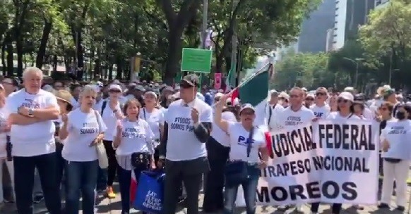 Trabajadores Del Poder Judicial Se Manifiestan En Cdmx Contra Reforma