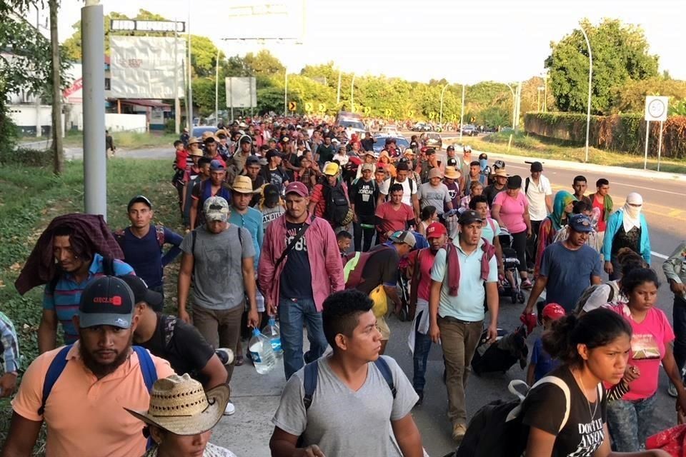 Llega caravana migrante a Tapachula Omnia