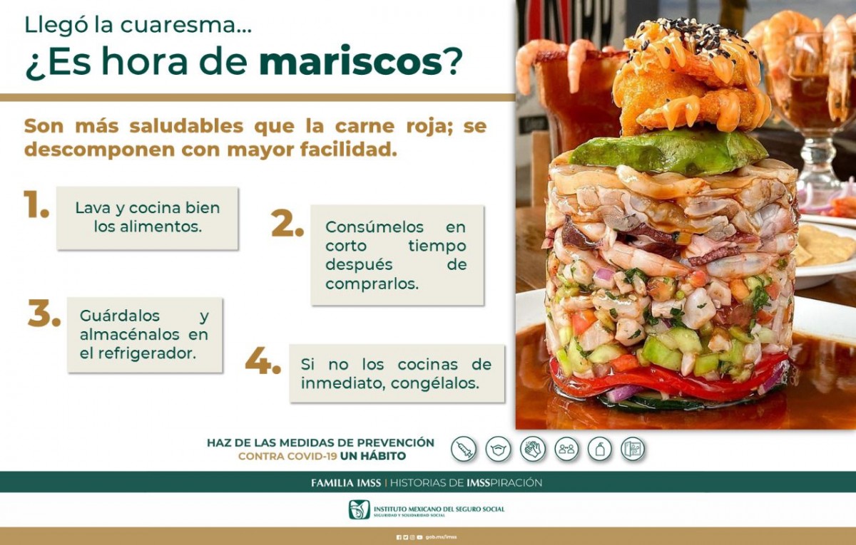 Advierte IMSS Chihuahua sobre el consumo de mariscos en esta temporada de  cuaresma | Omnia