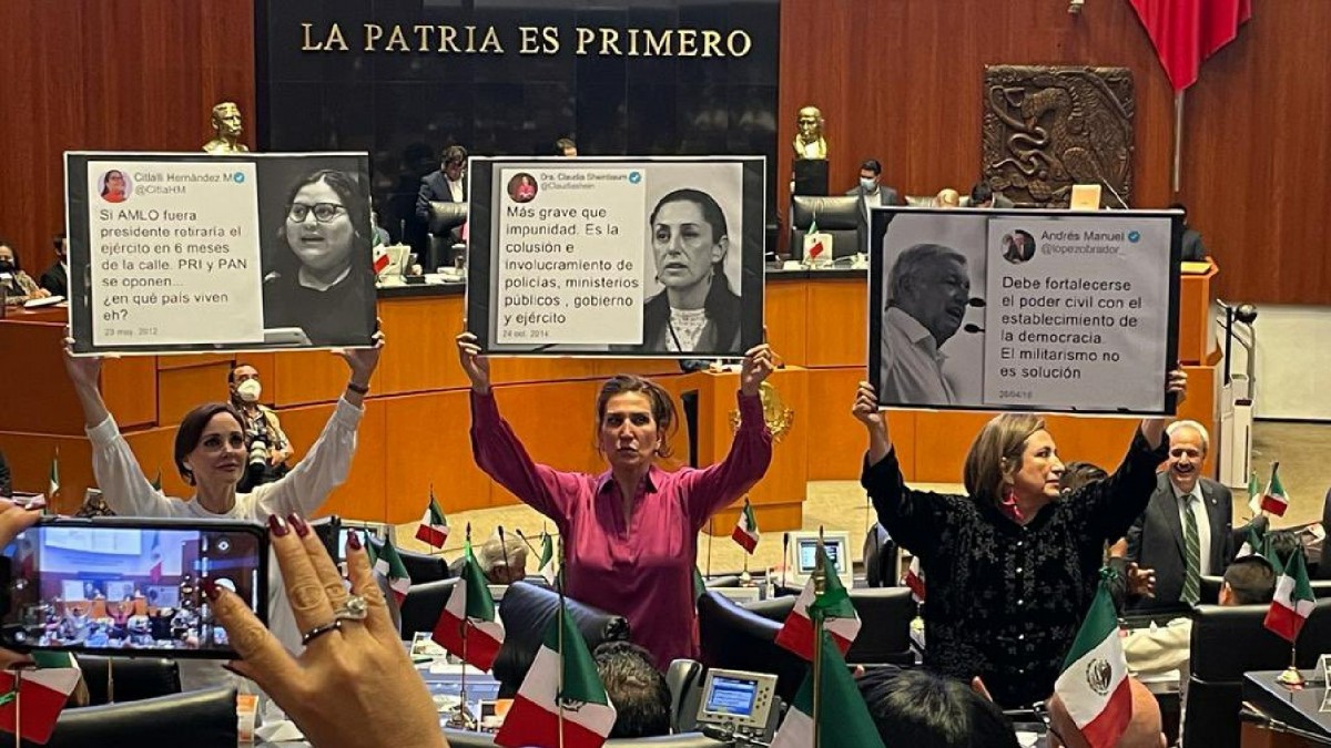 Con Pancartas Mujeres Del Pan Tundieron A Citlalli Hernández Amlo Y Claudia Sheinbaum Por 8141