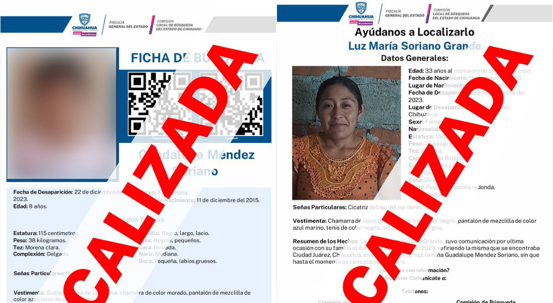 Clb Informa Que Madre E Hija Desaparecidas En Juárez Se Encuentran En Perfecto Estado De Salud 7385