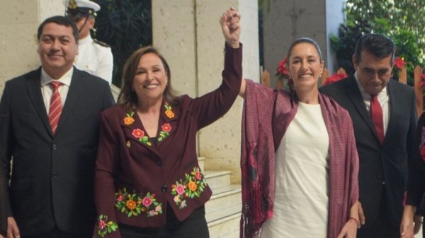 Rocío Nahle evade hablar de la gestión de Cuitláhuac García en su toma de protesta; promete paz y seguridad