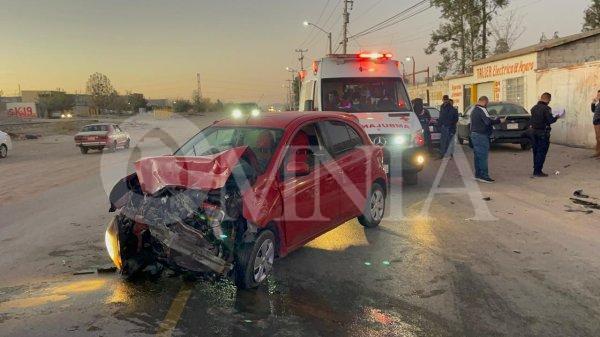 Fuerte accidente vial en la Venceremos; solo daños materiales