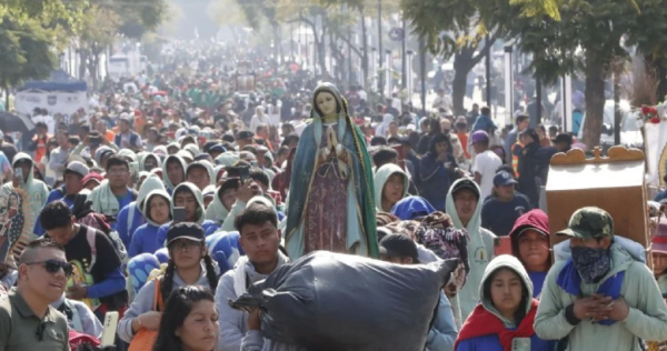 Comienza la llegada de peregrinos a la Basílica de Guadalupe; hay cierres viales en la CDMX