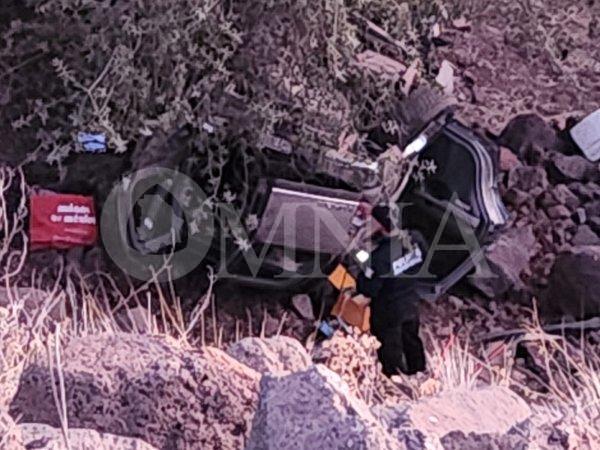 Fatal accidente en la carretera Cuauhtémoc deja a un muerto y dos lesionados