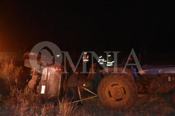 Vuelca pick up en la carretera a Juárez, no hay heridos