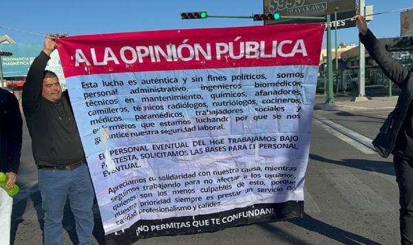 Personal de salud en Sonora se manifiesta por liquidación injusta, 4 mil de ellos quedarán sin empleo en enero