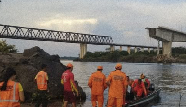 Alerta en Brasil por riesgo de derrame de productos tóxicos tras el colapso de un puente