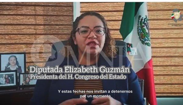 Presidenta del Congreso expresa sus mejores deseos a los chihuahuenses y llama a la unidad por un mejor 2025