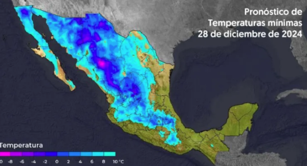 Prevén sábado frío y heladas en estos estados del país