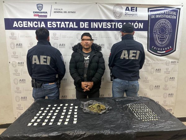 Detiene AEI a presunto narcomenudista en la colonia Fronteriza