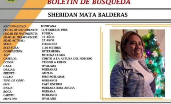 Reportan como desaparecida a la activista Sheridan Mata Balderas