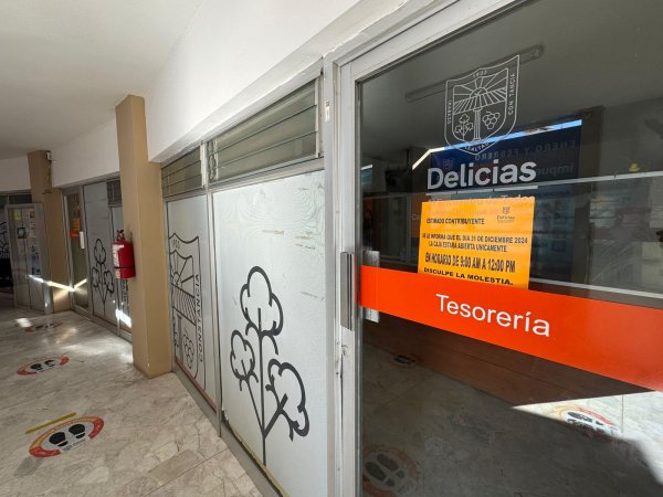 Tesorería municipal de Delicias atenderá hasta mediodía el 31 de diciembre