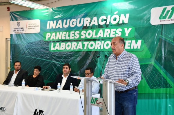 Inauguran SEyD y UT Camargo paneles solares y laboratorio STEM