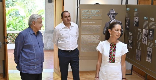 Sheinbaum inicia en Morelos su séptima gira con López Obrador: se reúnen con Cuauhtémoc Blanco y con la gobernadora morenista electa