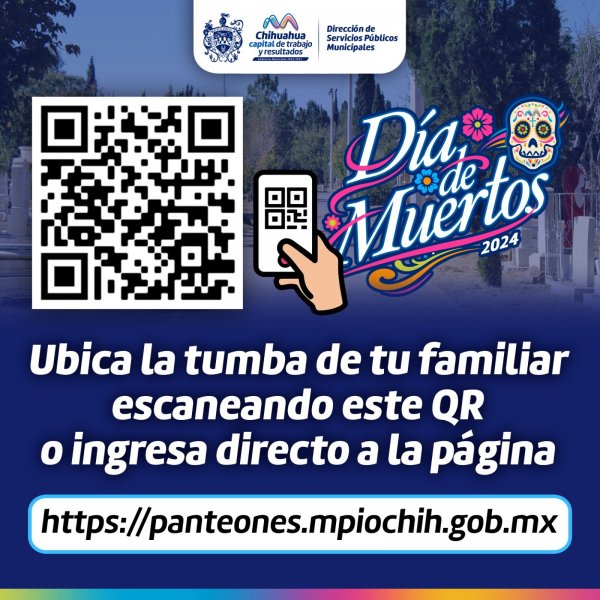 Recuerda que puedes ubicar la tumba de tu ser querido en panteones municipales con sitio web del Gobierno Municipal