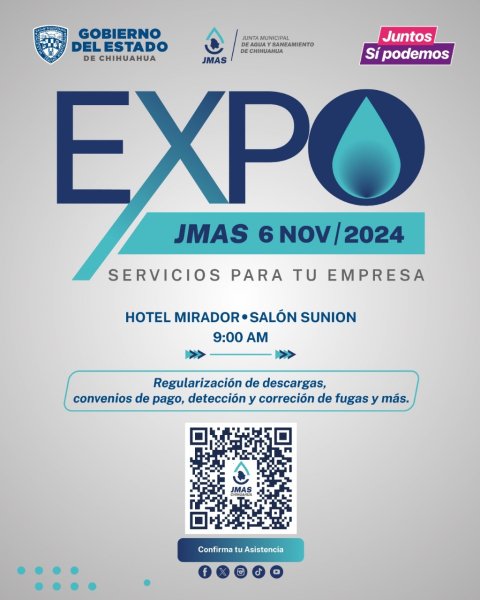 CCE Chihuahua invitó a empresarios a participar y obtener beneficios en la EXPO JMAS 2024