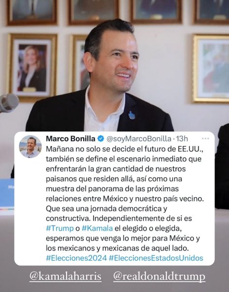 Elecciones de Estados Unidos definirán escenario de paisanos: Marco Bonilla