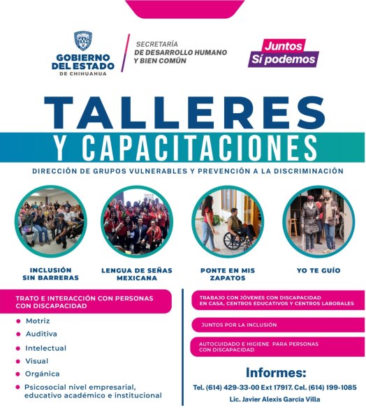 Amplía Grupos Vulnerables su catálogo de talleres de sensibilización