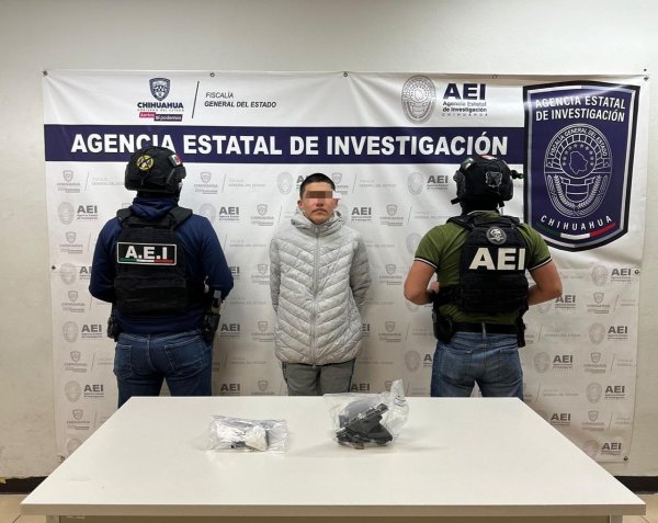 Detiene AEI a hombre con droga y arma de fuego