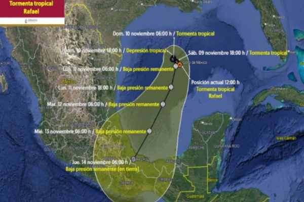 Rafael se debilita a tormenta tropical en el Golfo de México tras azotar Cuba