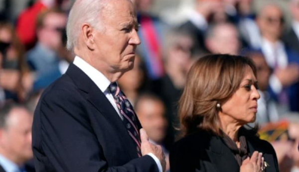 Biden y Harris se muestran juntos por primera vez tras la derrota electoral de ella