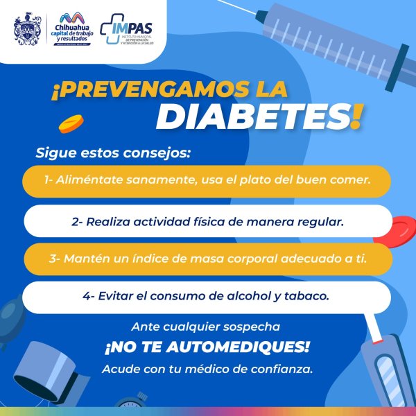 Comparte IMPAS medidas para prevenir o retrasar la aparición de diabetes