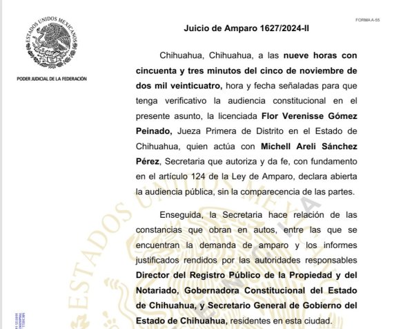 Abogado solicita que le entreguen su patente en la ciudad de Delicias por cambio autorizado