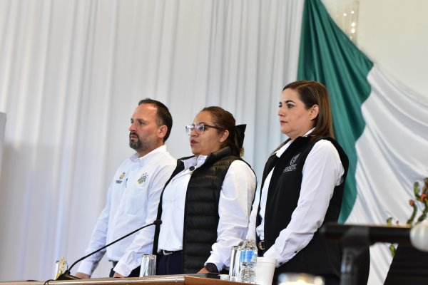 Conmemoran los tres poderes del Estado 114 años de iniciada la Revolución Mexicana, en Cuchillo Parado