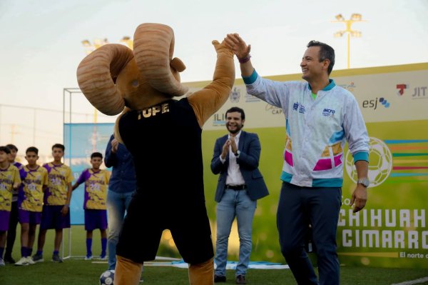 Inaugura alcalde Bonilla torneo de futbol “Copa Chihuahua Cimarrón” donde participan equipos de otros municipios