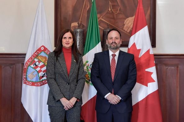 Recibió De la Peña a Annabelle Larouche St-Sauveur, Cónsul de Canadá