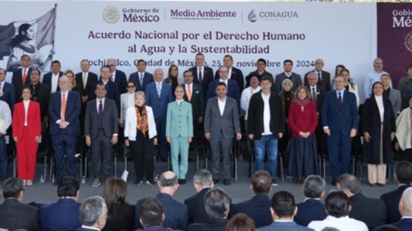 Firman acuerdo por el Derecho Humano al Agua y Sustentabilidad; invertirán 9 mil mdp en riego