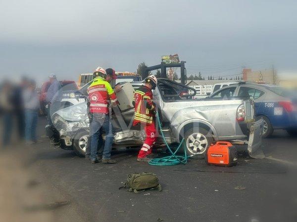 Fallece menor tras aparatoso choque en ciudad Cuauhtémoc