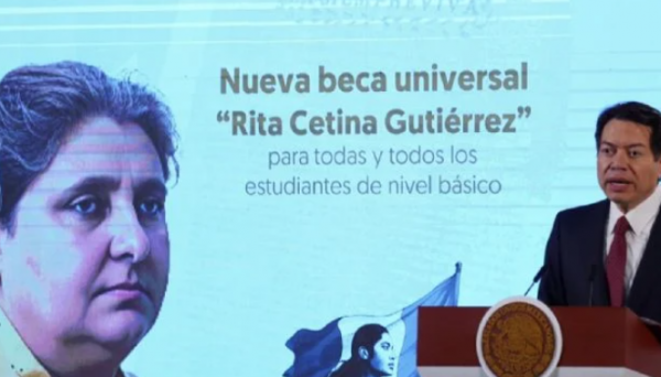 Aumentan a mil 900 pesos la beca en educación básica que ahora se llamará Rita Cetina