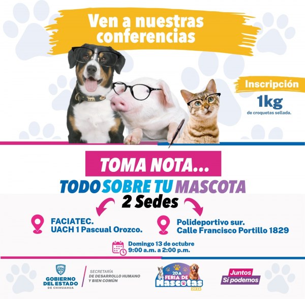 Impartirán conferencias gratuitas “Todo sobre tu mascota”