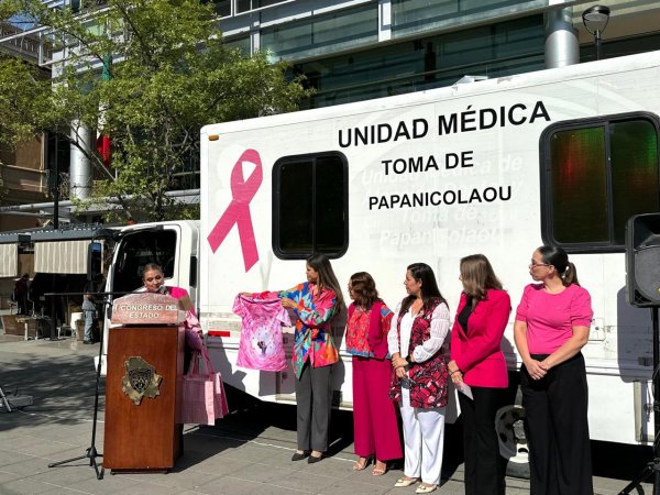 Impulsa diputada Vega detección temprana de cáncer con unidades móviles en Chihuahua