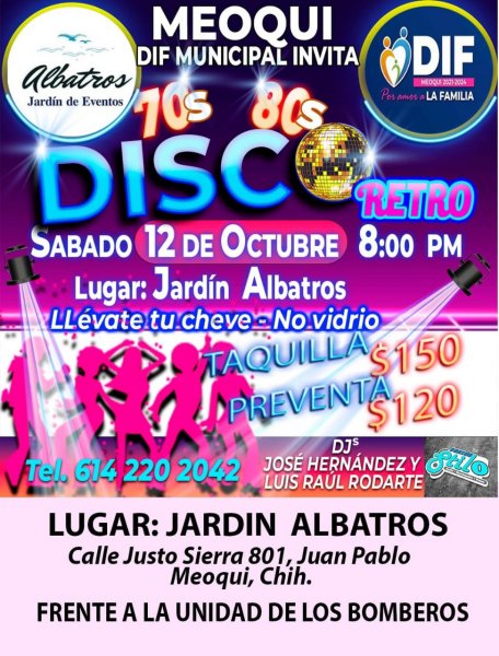 Este sábado gran Baile Retro con causa en Meoqui