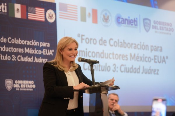 Chihuahua líder en exportación de productos electrónicos que se fabrican en México: Maru Campos*