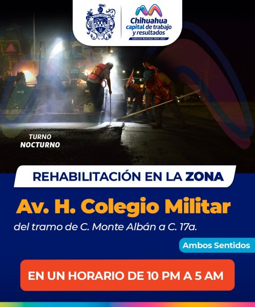 Toma precauciones, Gobierno Municipal iniciará rehabilitación de avenida Heroico Militar