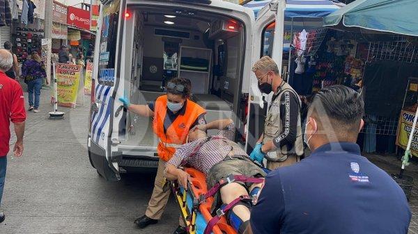 Hombre resulta lesionado tras caer del techo de un local en la cuarta