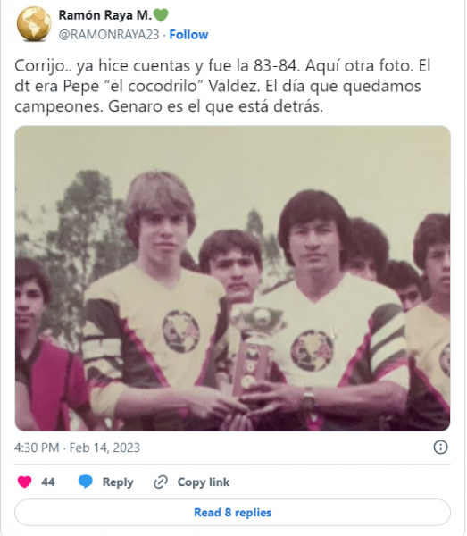 Descubridor de talentos en el América recuerda que García Luna quiso ser futbolista: “No era un crack, pero jugaba bien”