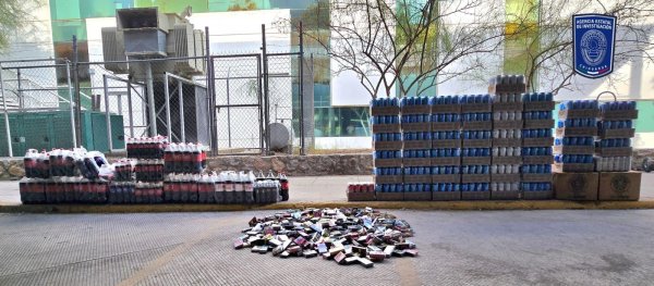 Asegura AEI cerveza, refrescos y cigarros hurtados en domicilio de Cd. Juárez