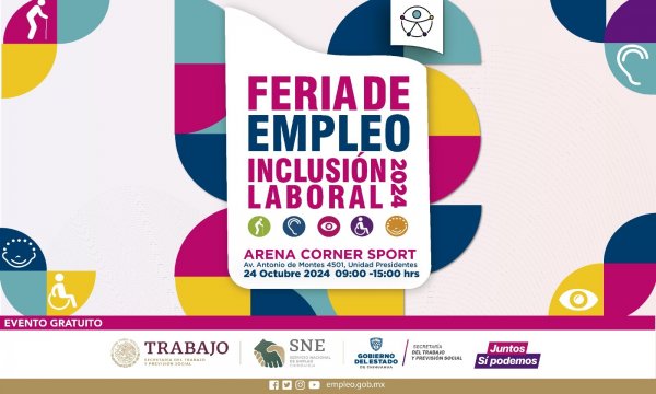 Disponibles 2 mil 500 vacantes para integrantes de grupos vulnerables en Feria de Empleo para la Inclusión Laboral