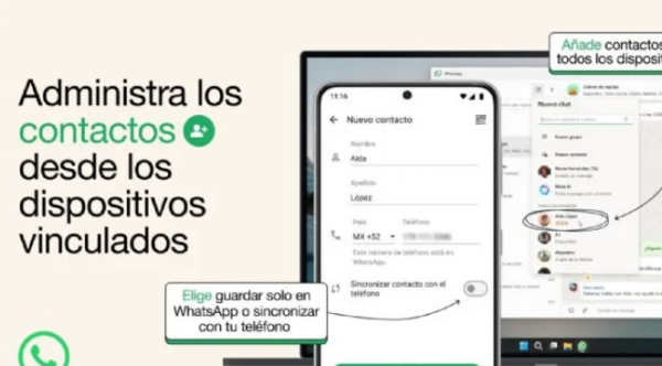 WhatsApp permitirá añadir y gestionar los contactos dentro de la 'app'