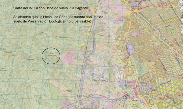 Falsos y fuera de la realidad señalamientos sobre la zona conocida como Cerro de los Caballos: Gobierno Municipal