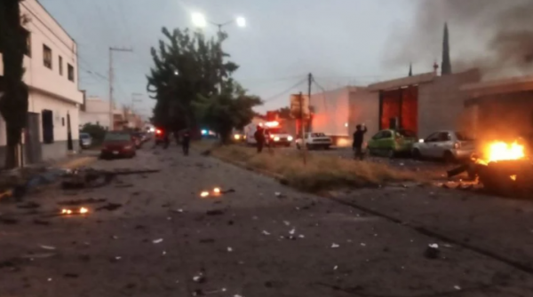 Se registra atentado con coche bomba cerca de la Secretaría de Seguridad de Acámbaro, Guanajuato