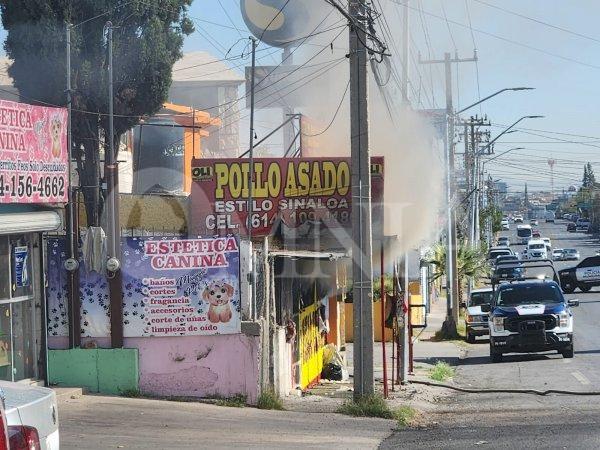 Consume incendio local de comida en la Flores Magón