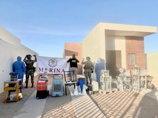 Desmantelan laboratorio de fentanilo en San Luis Río Colorado, Sonora