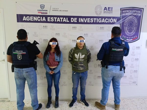 En operativo en conjunto logran la detención de una pareja en la colonia Ramón Reyes